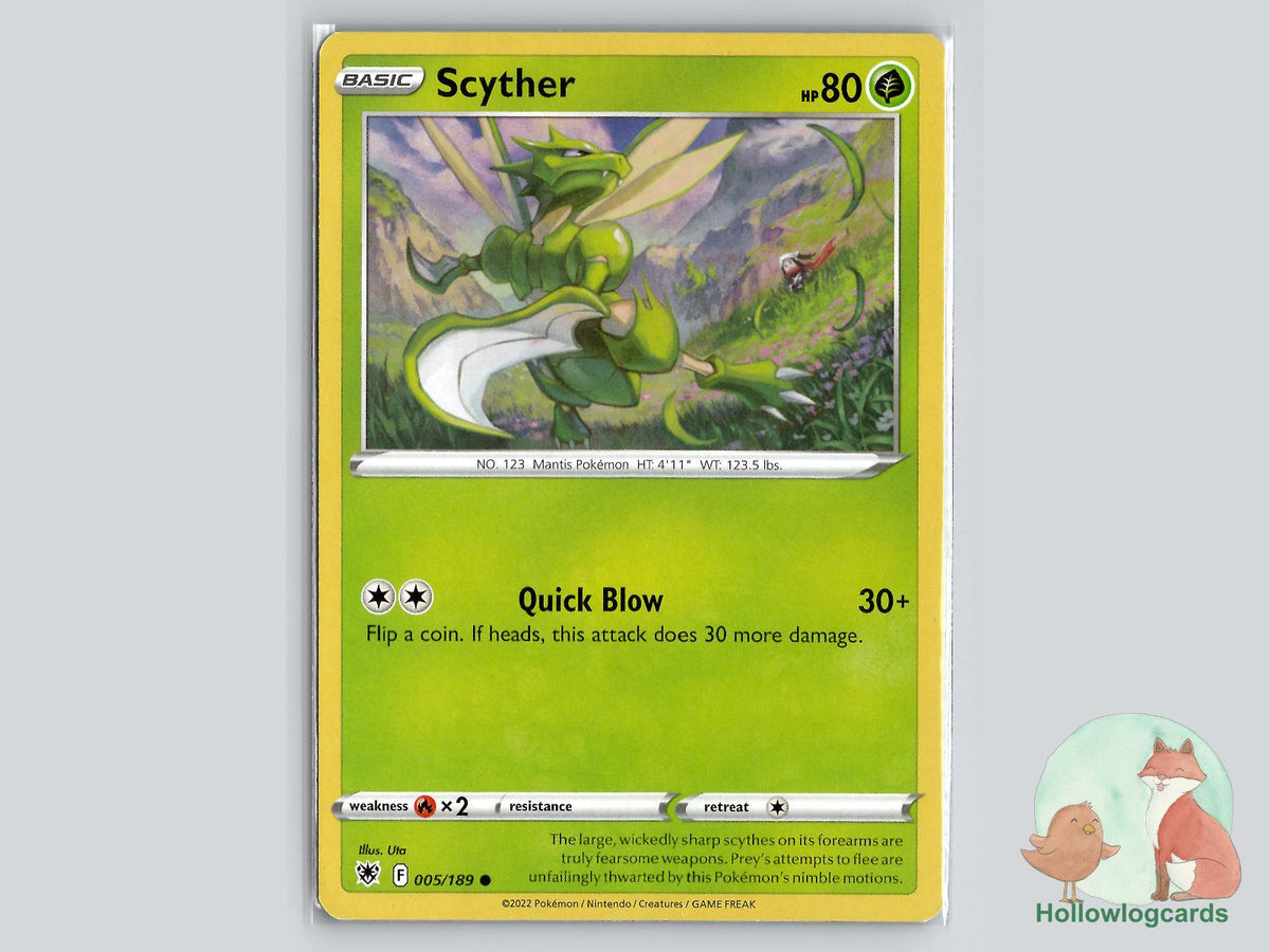Scyther (005/189) - Astral Radiance Pokémon Card