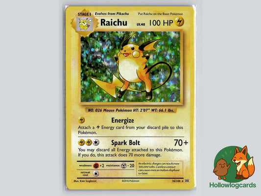 Raichu (36/108) - Evolutions Pokémon Card