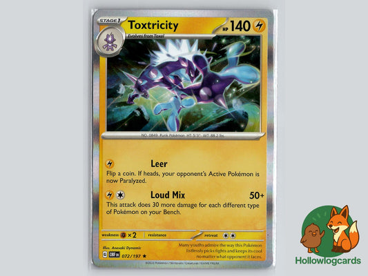 Toxtricity (072/197) - Obsidian Flames Pokémon Card