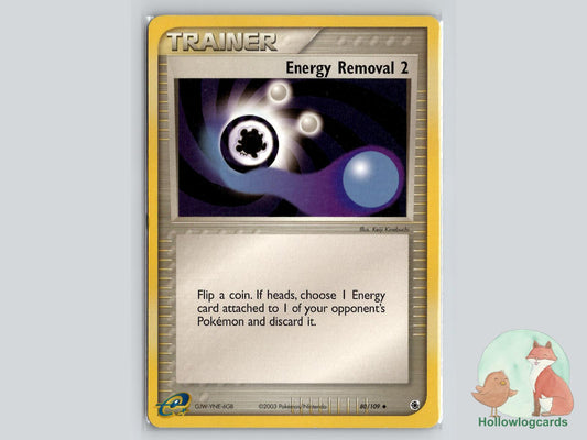 Energy Removal 2 (80/109) - Ruby & Sapphire Pokémon Card
