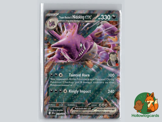 Team Rocket's Nidoking ex (119/182) - Destined Rivals Pokémon Card