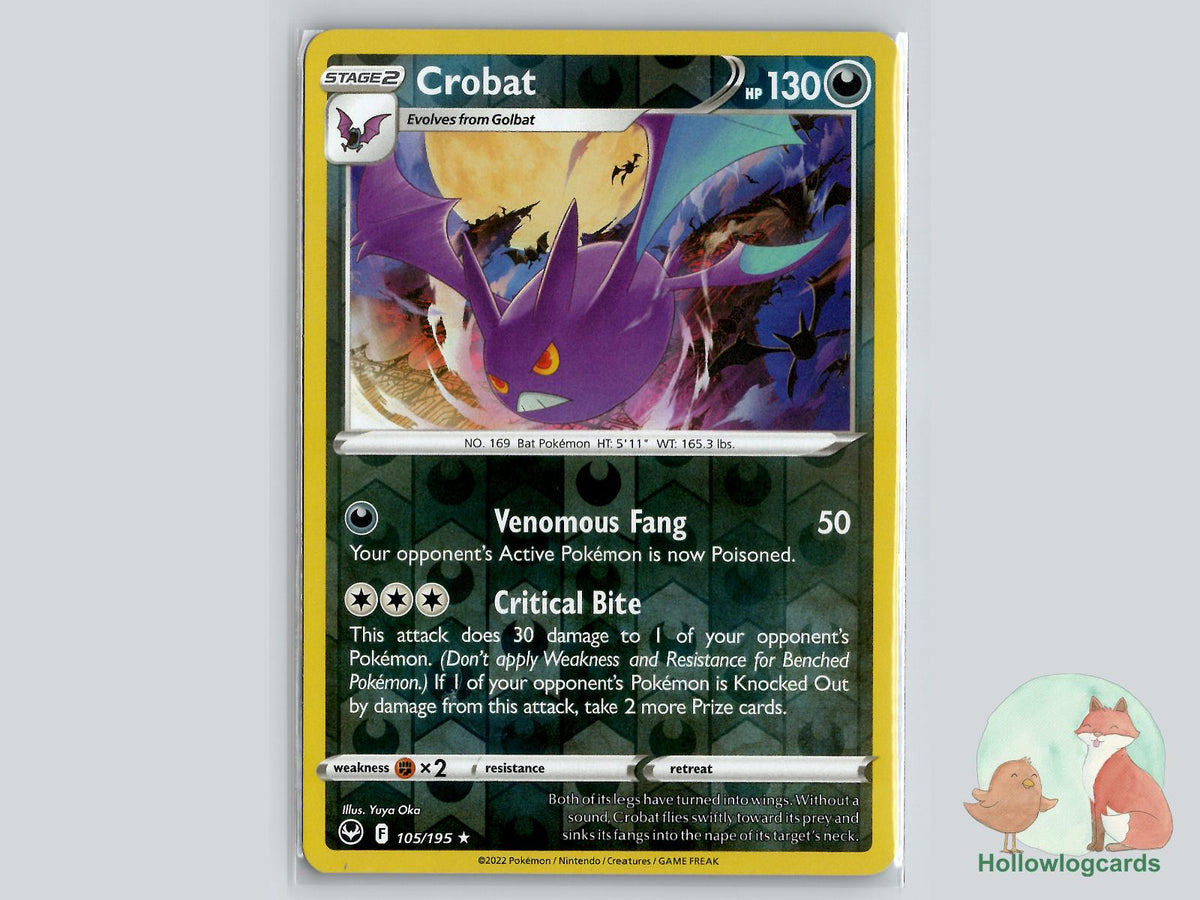 Crobat (105/195) - Silver Tempest Pokémon Card