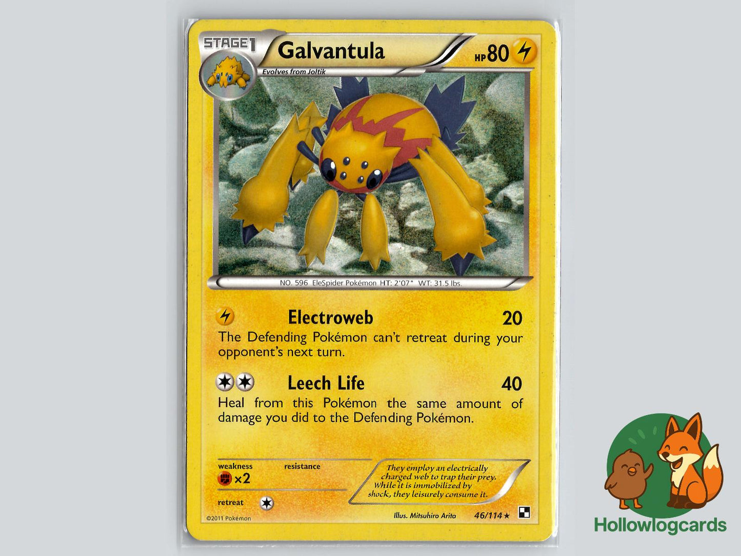 Galvantula (46/114) - Black & White Pokémon Card