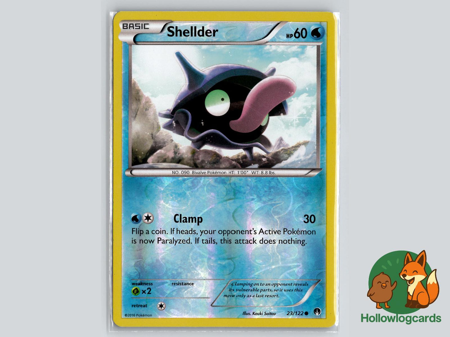 Shellder (23/122) - BREAKpoint Pokémon Card