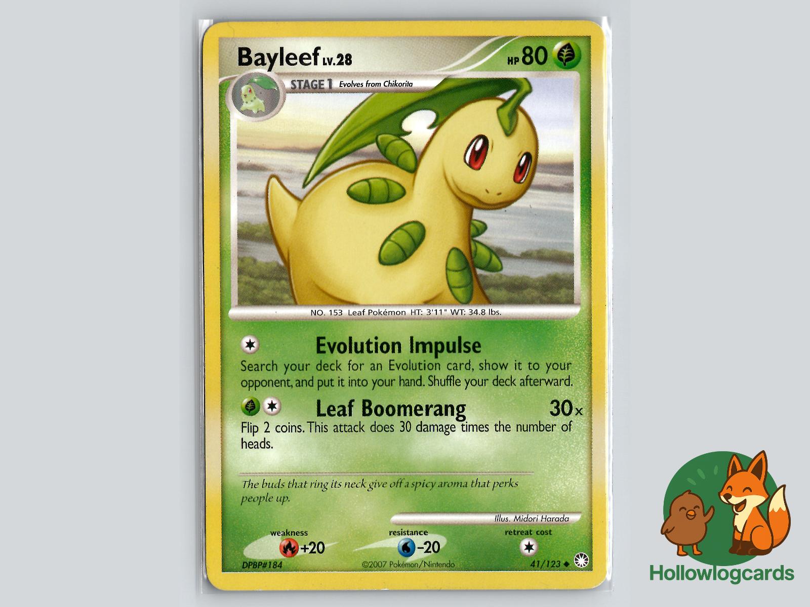 Bayleef (41/123) - Mysterious Treasures Pokémon Card
