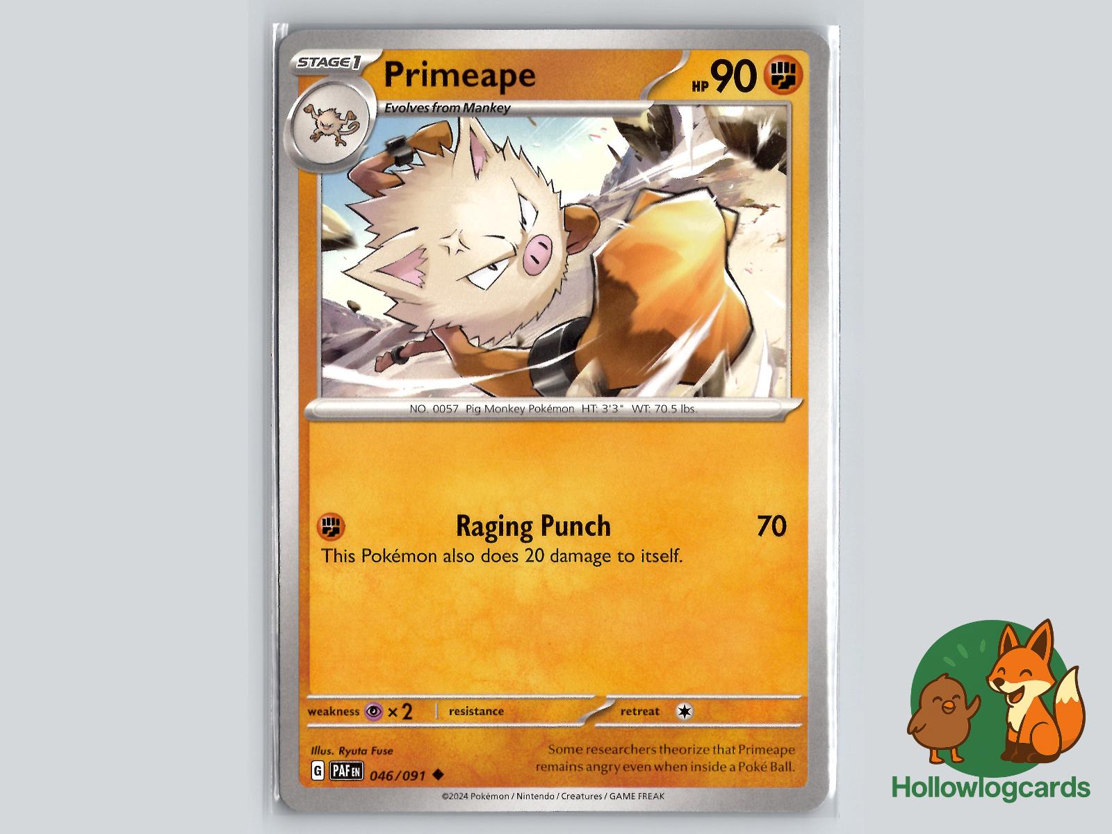 Primeape (046/091) - Paldean Fates Pokémon Card
