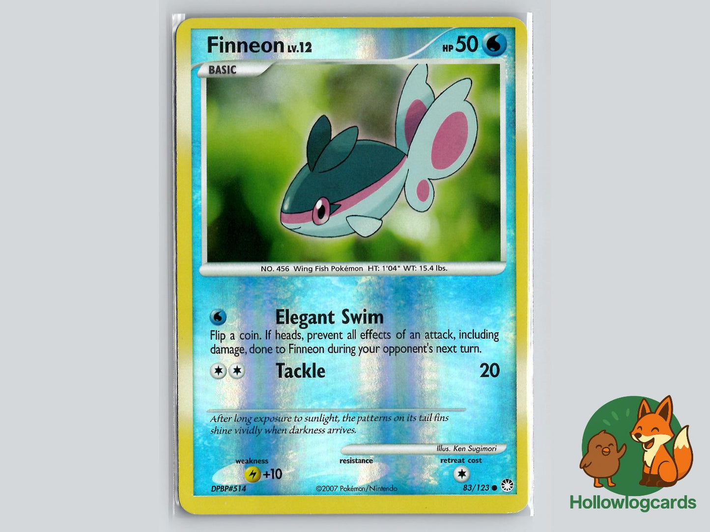 Finneon (83/123) - Mysterious Treasures Pokémon Card