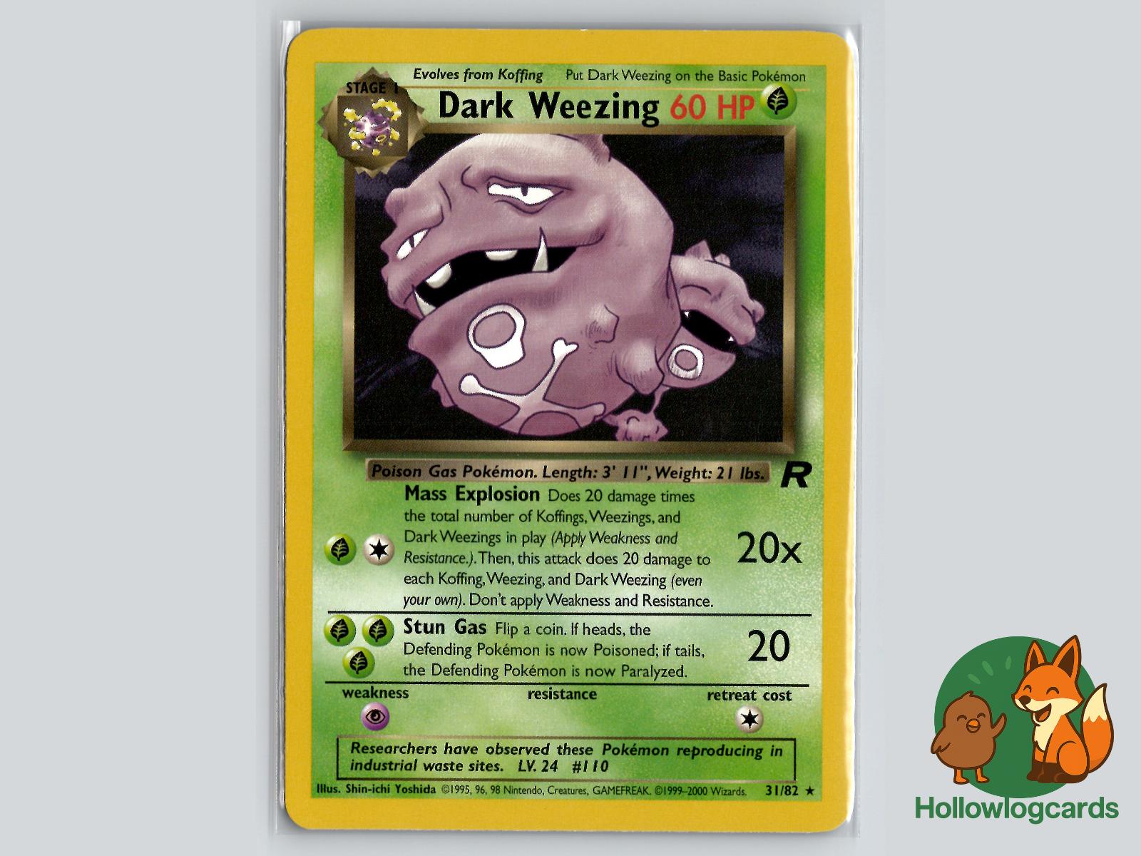 Dark Weezing (31/82) - Team Rocket Pokémon Card