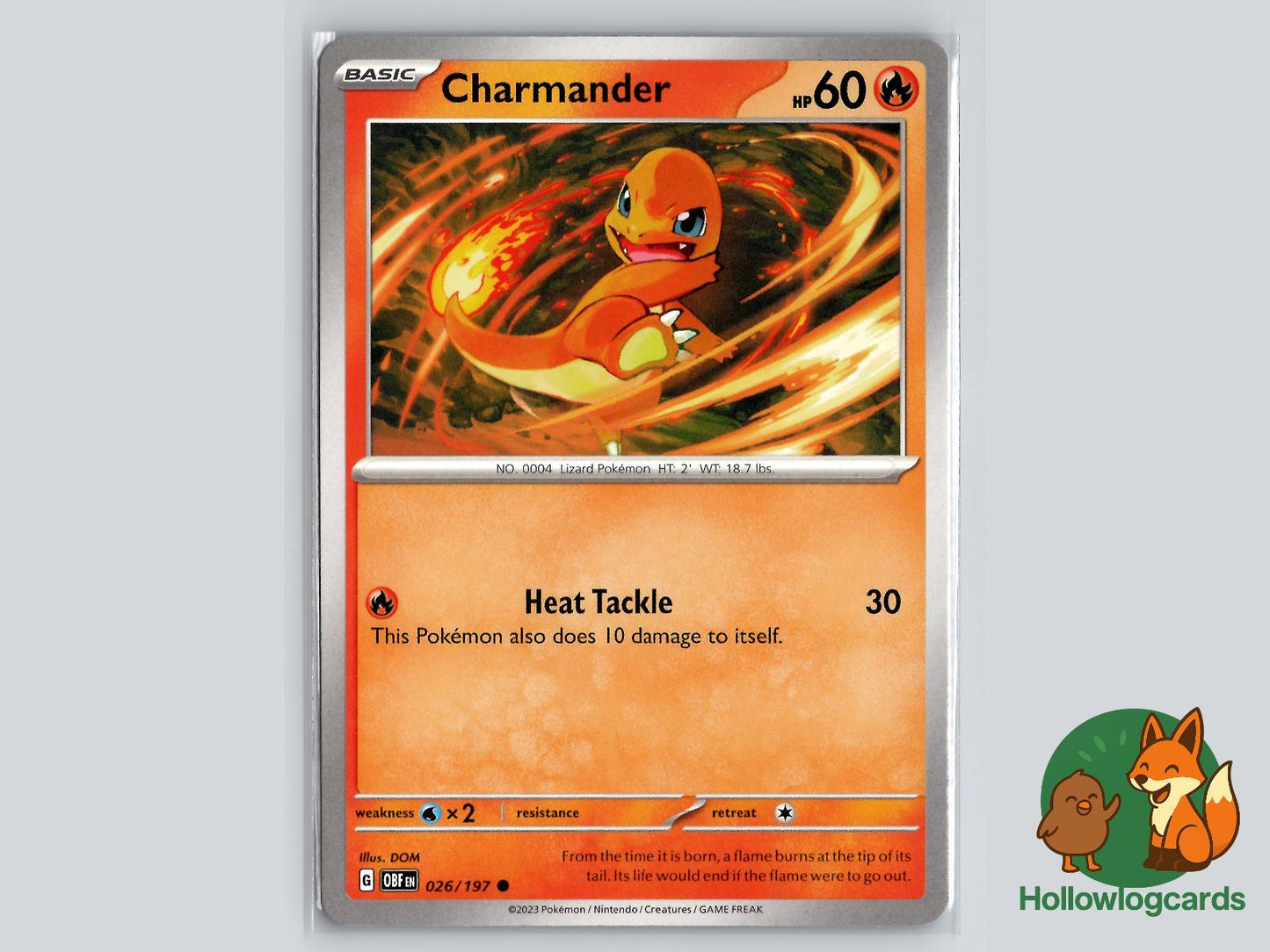 Charmander (026/197) - Obsidian Flames Pokémon Card