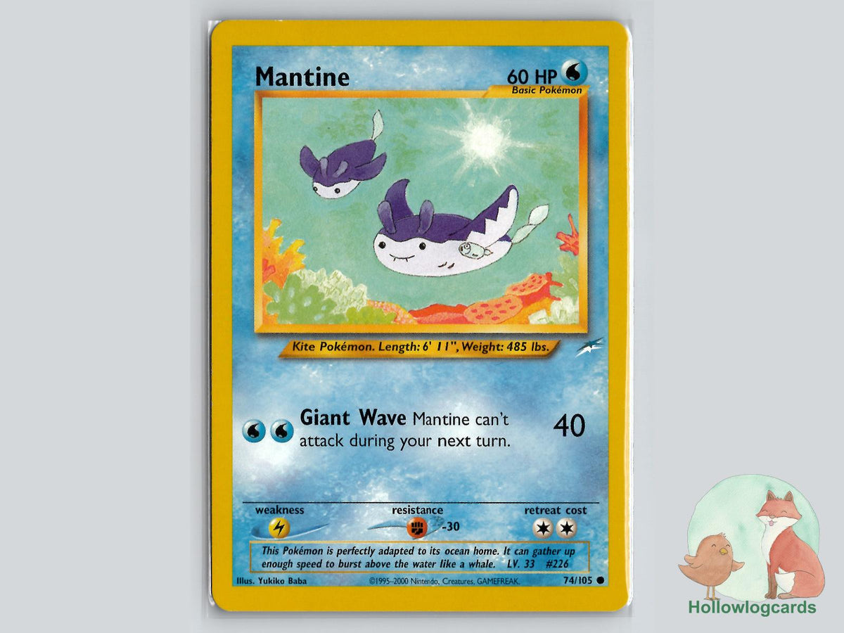 Mantine (74/105) - Neo Destiny Pokémon Card