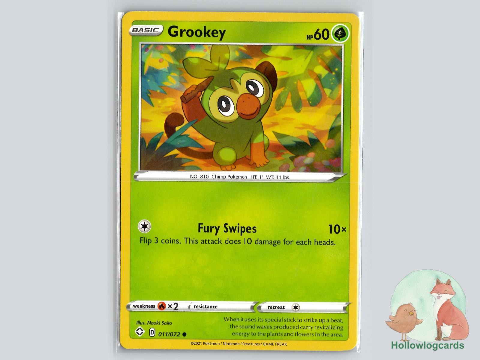 Grookey (011/072) - Shining Fates Pokémon Card