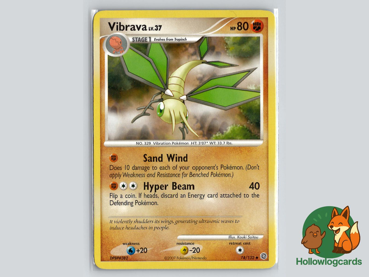 Vibrava (74/132) - Secret Wonders Pokémon Card