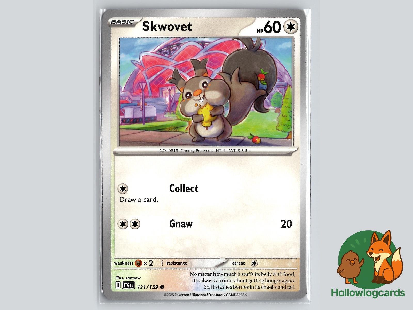 Skwovet (131/159) - Journey Together Pokémon Card
