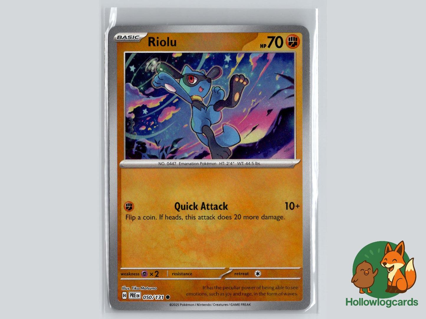 Riolu (050/131) - Prismatic Evolutions Pokémon Card