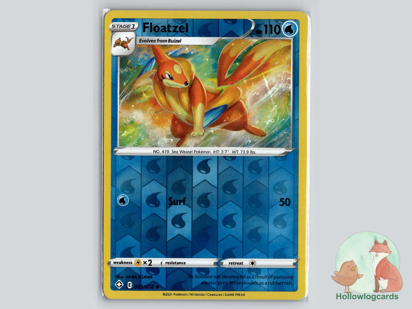 Floatzel (023/072) - Shining Fates Pokémon Card
