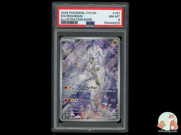 Graded N's Reshiram (167/159) Illustration Rare Journey Together - PSA Nm-Mt 8