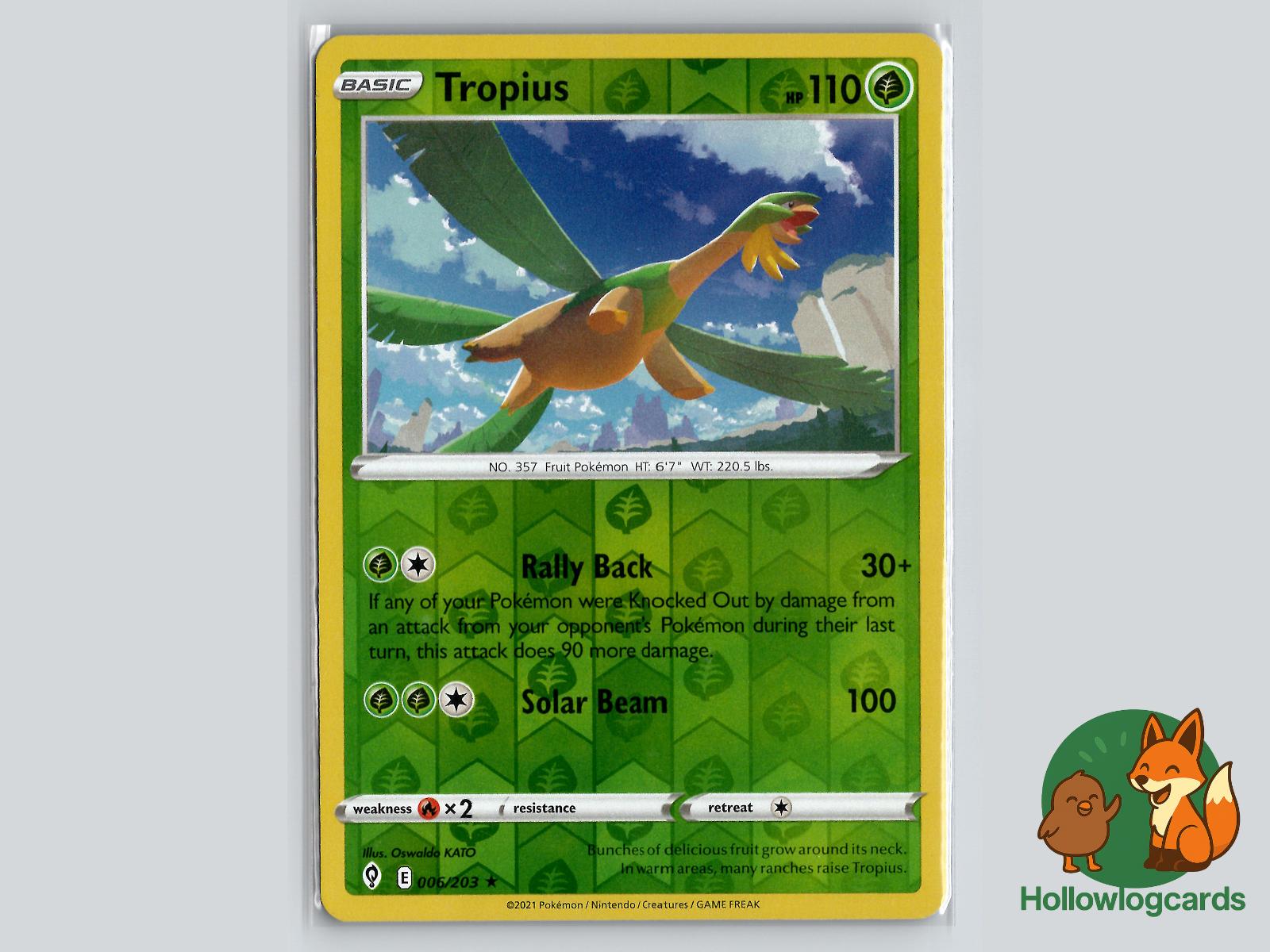 Tropius (006/203) - Evolving Skies Pokémon Card