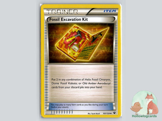 Fossil Excavation Kit (101/124) - Fates Collide Pokémon Card
