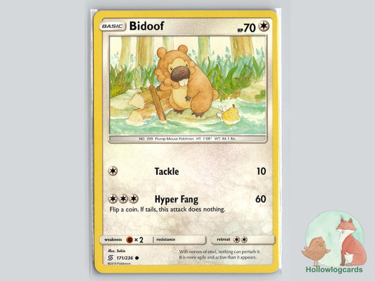 Bidoof (171/236) - Unified Minds Pokémon Card