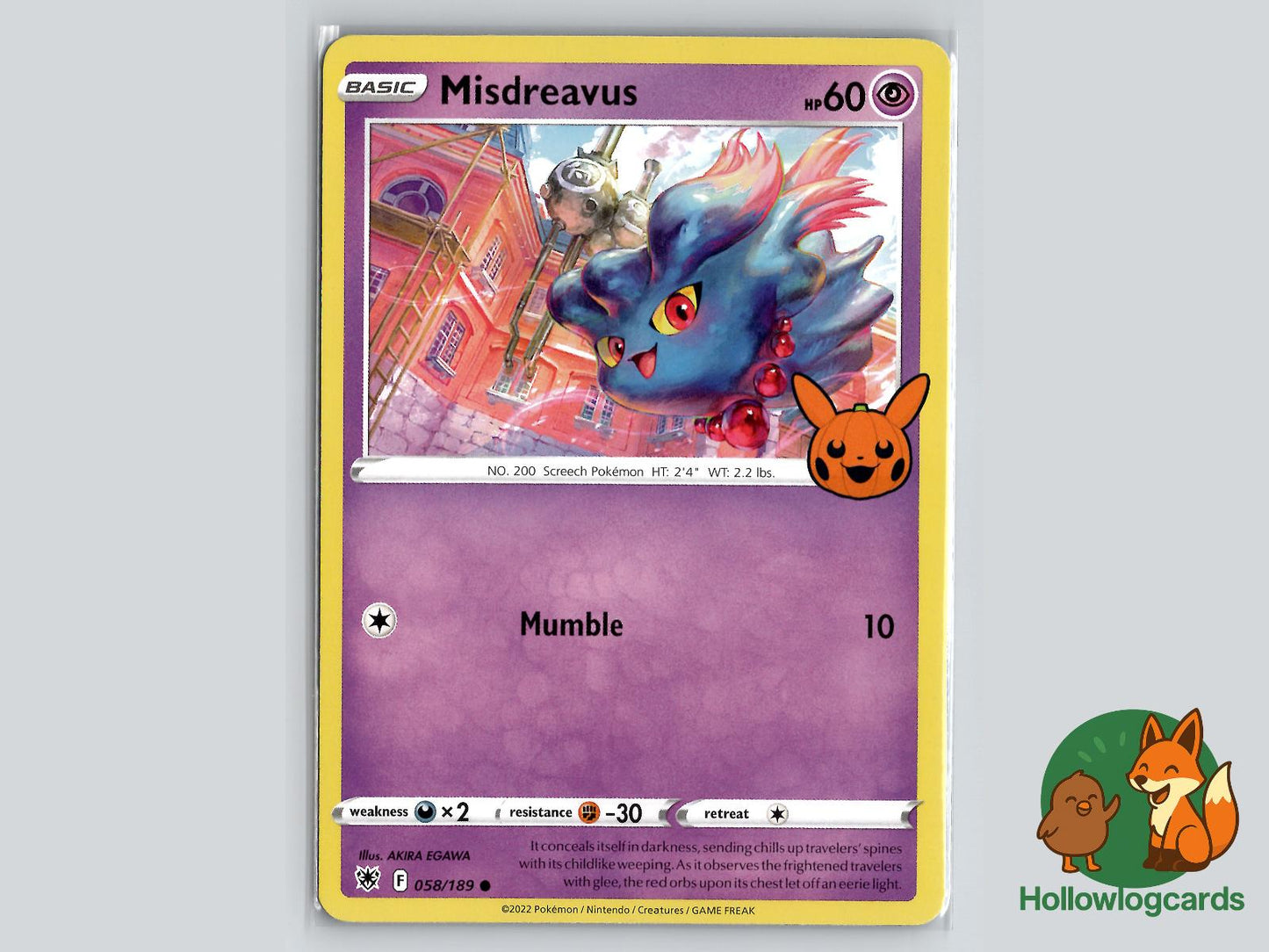 Misdreavus (058/189) Pokémon Card