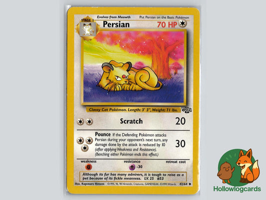 Persian (42/64) - Jungle Pokémon Card