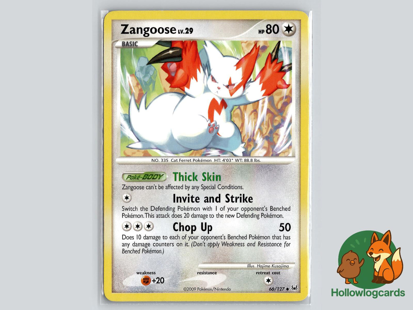 Zangoose (66/127) - Platinum Pokémon Card
