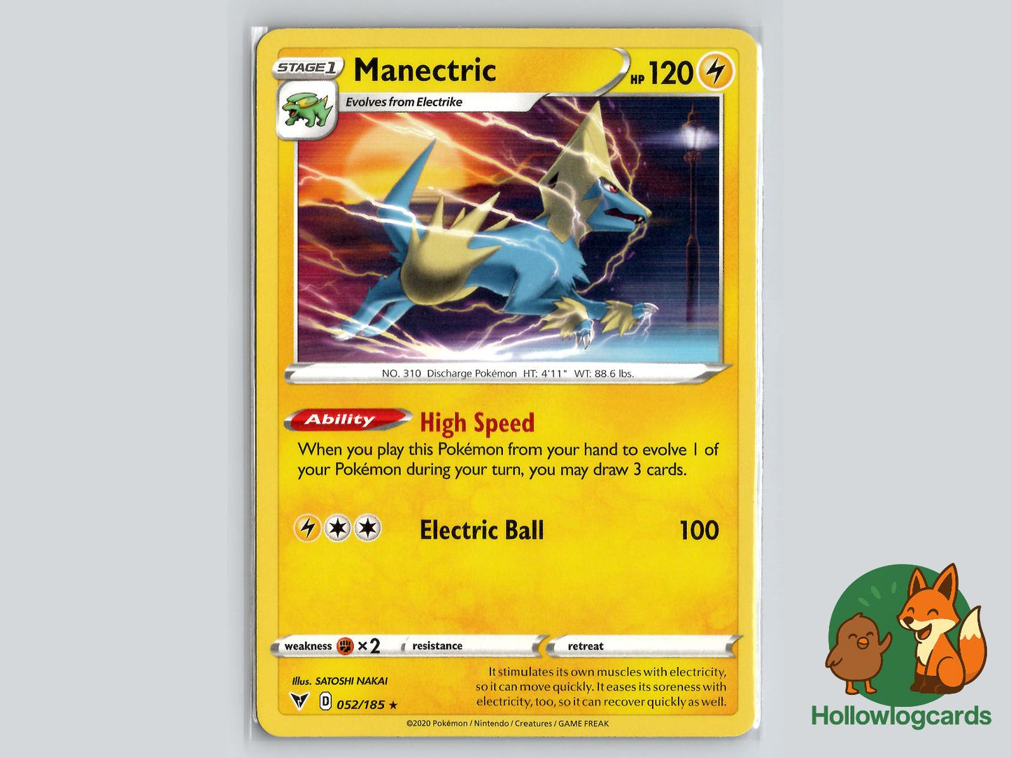 Manectric (052/185) - Vivid Voltage Pokémon Card