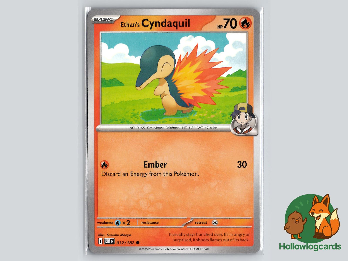 Ethan's Cyndaquil (032/182) - Destined Rivals Pokémon Card