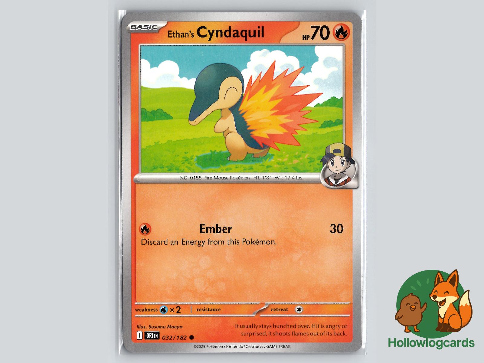 Ethan's Cyndaquil (032/182) - Destined Rivals Pokémon Card
