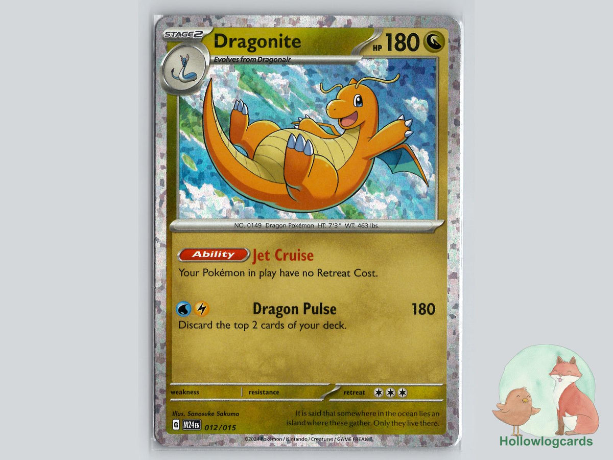 Dragonite (012/015) - Dragon Pokémon Card