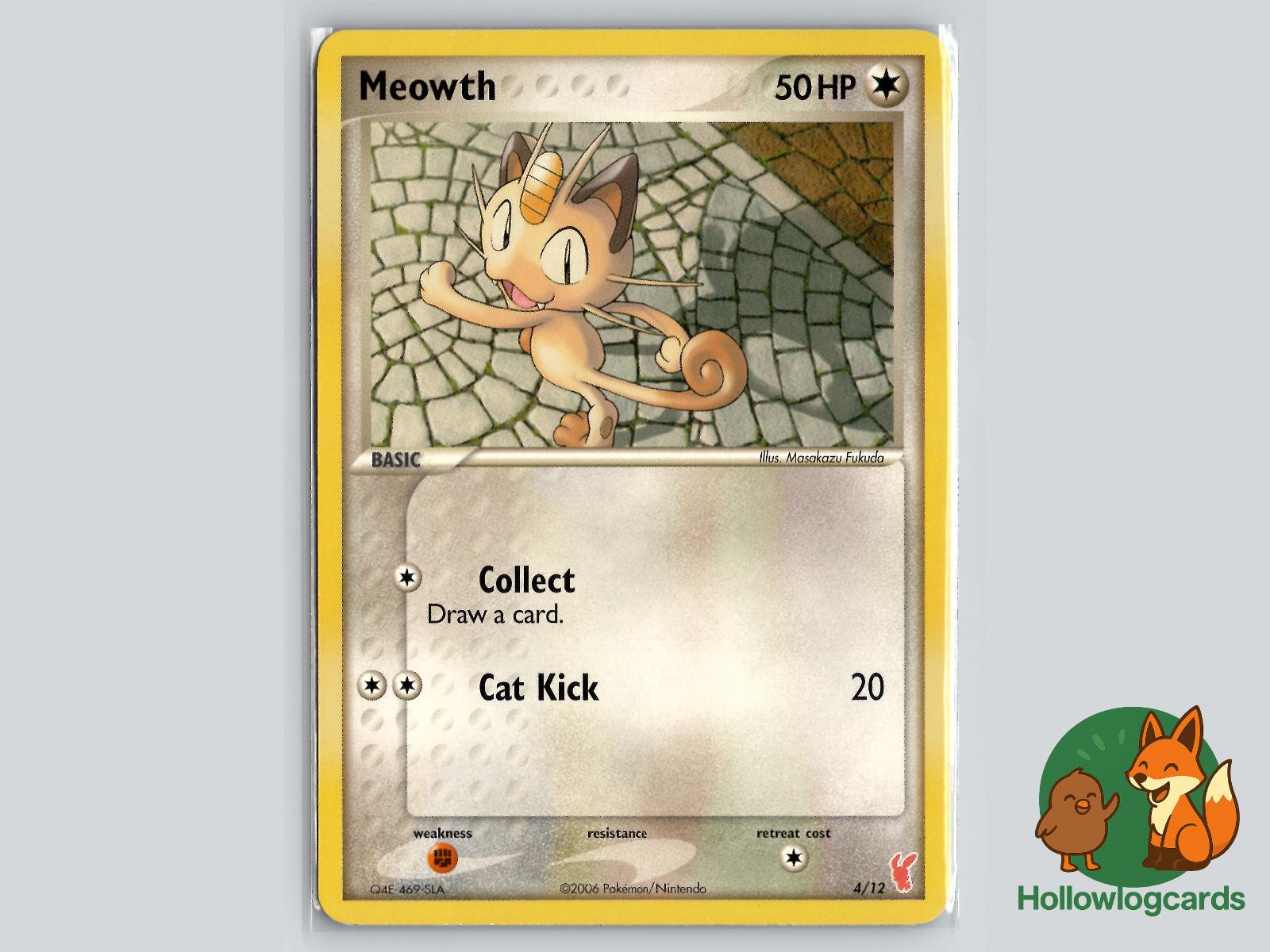 Meowth (4/12) - EX Trainer Kit 2 Plusle Pokémon Card