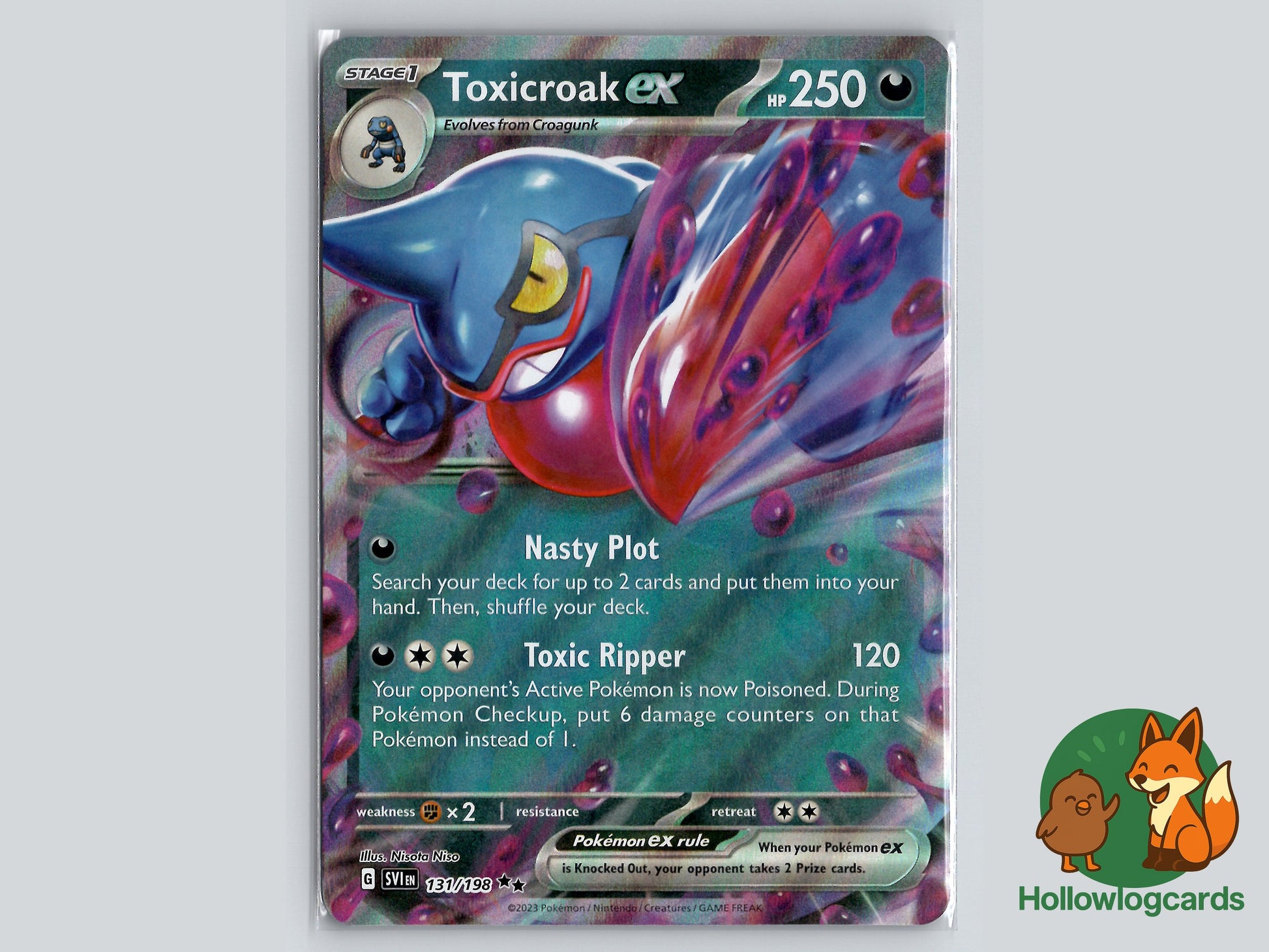 Image of Toxicroak ex Scarlet and Violet (SVI) #131