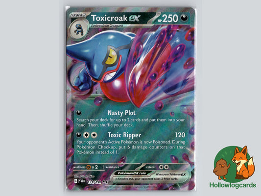 Image of Toxicroak ex Scarlet and Violet (SVI) #131