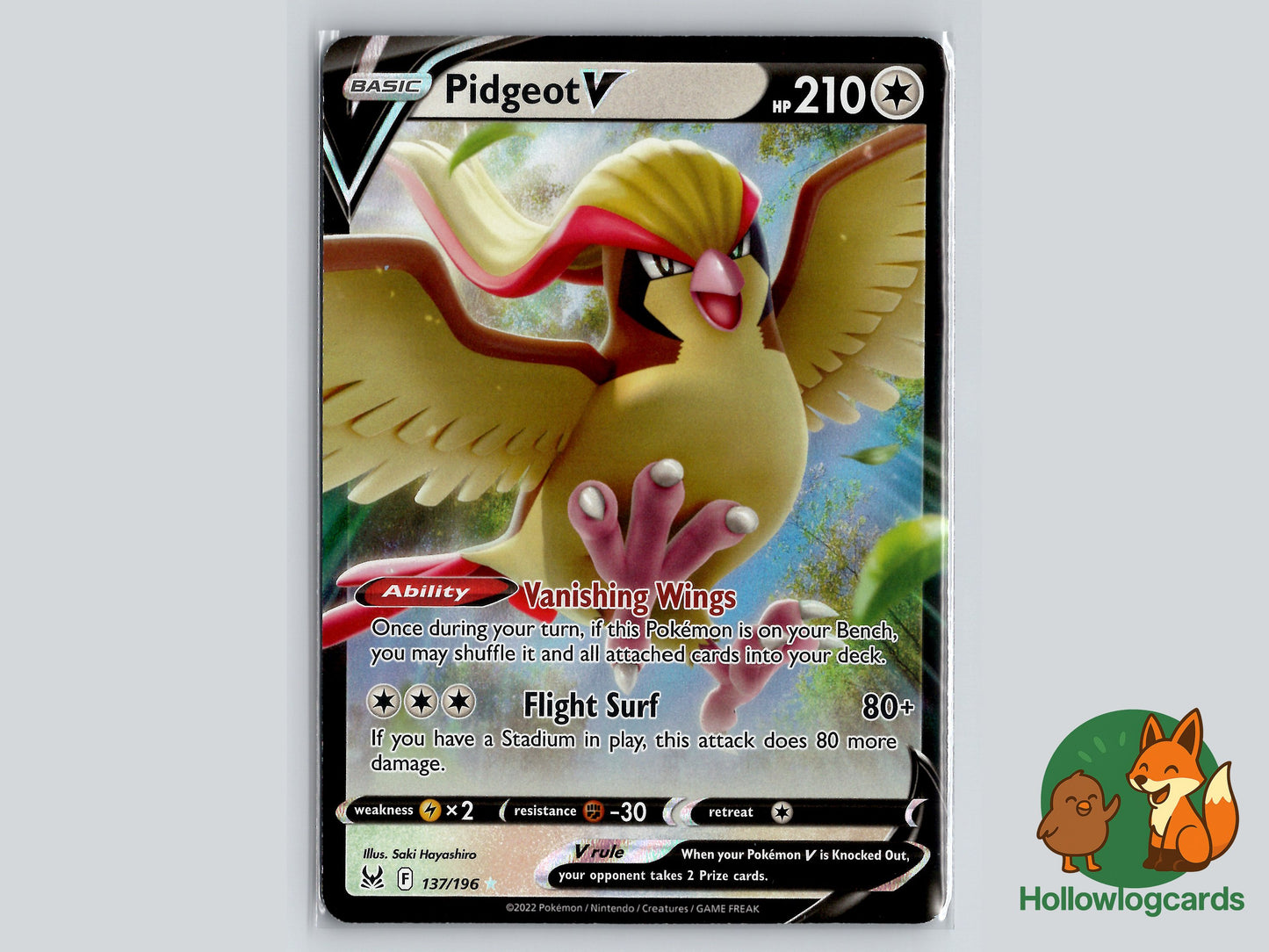 Image of Pidgeot V Lost Origin (LOR) #137