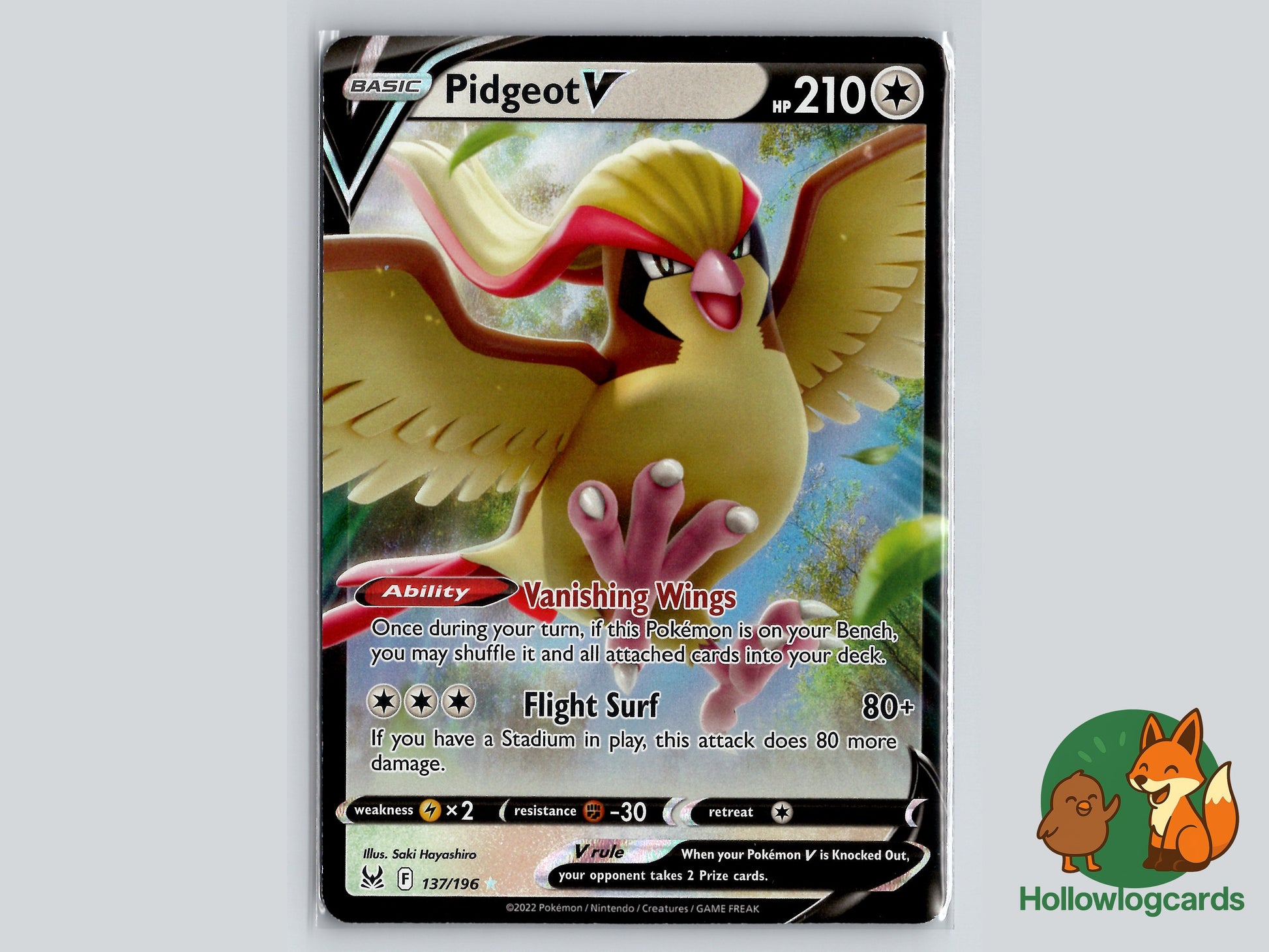 Image of Pidgeot V Lost Origin (LOR) #137