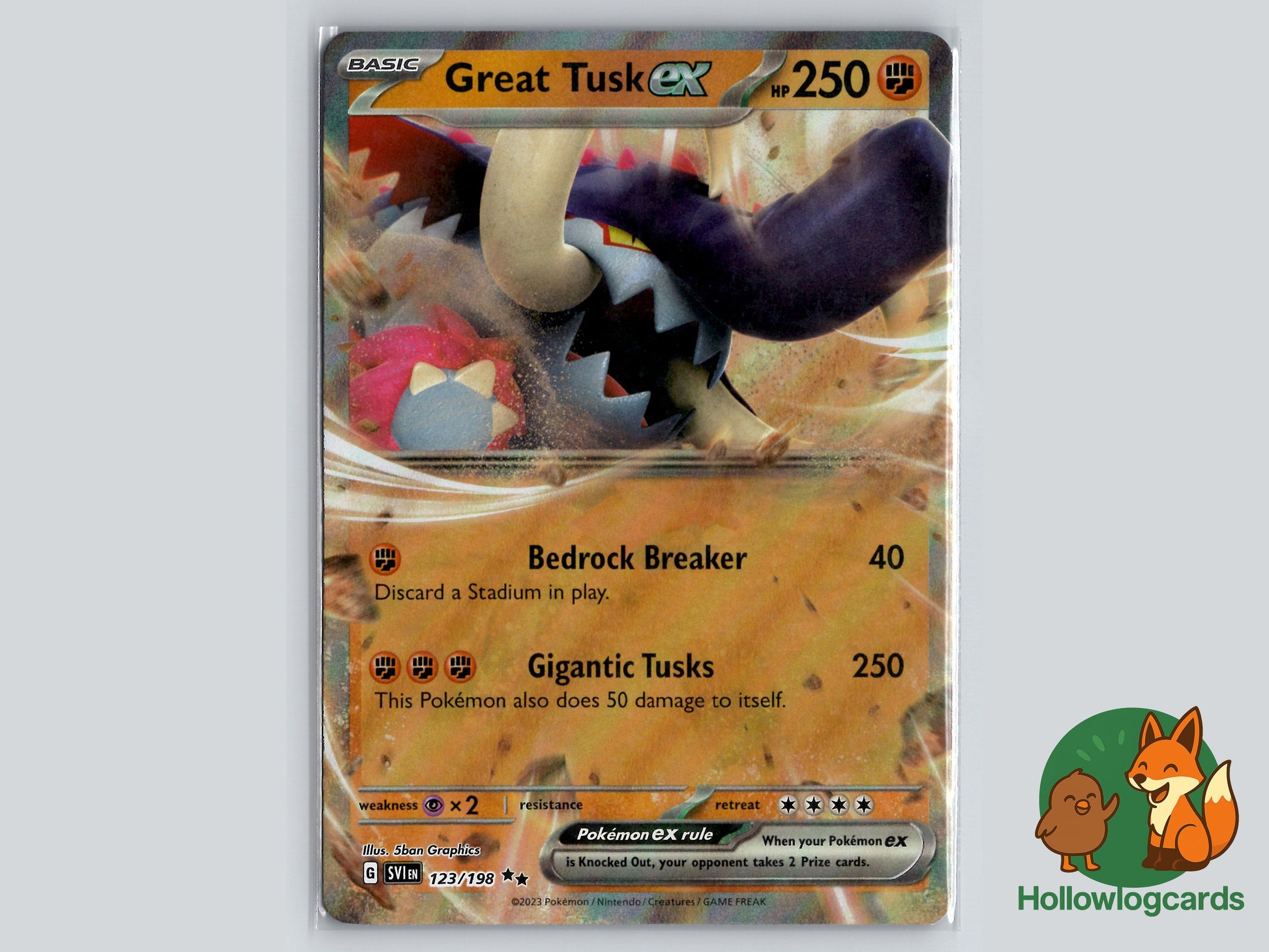 Image of Great Tusk ex Scarlet and Violet (SVI) #123