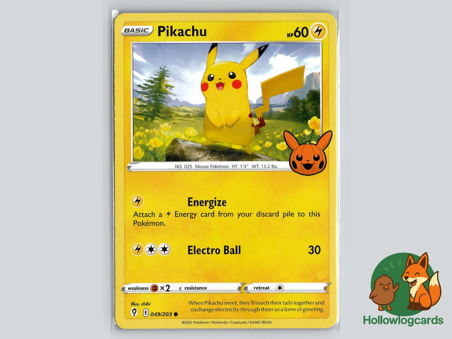Pikachu (049/203) Pokémon Card