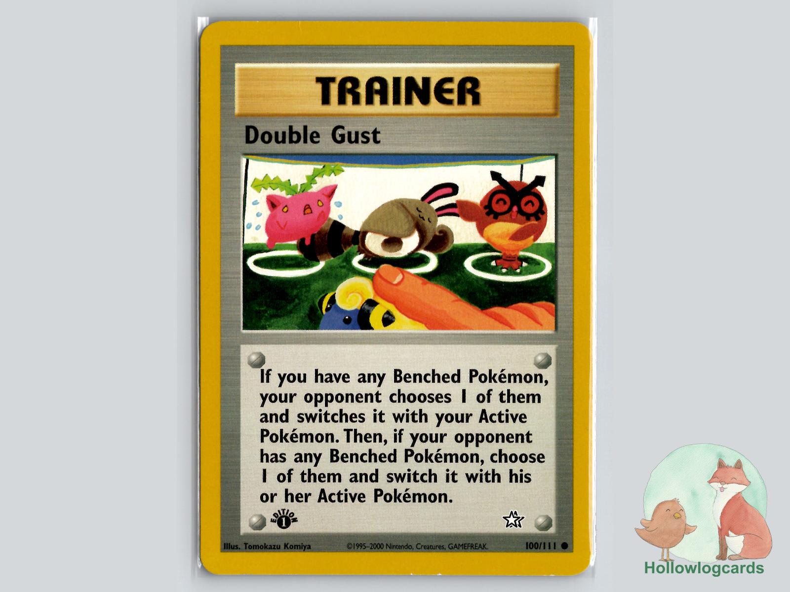 1st Edition Double Gust (100/111) - Neo Genesis Pokémon Card