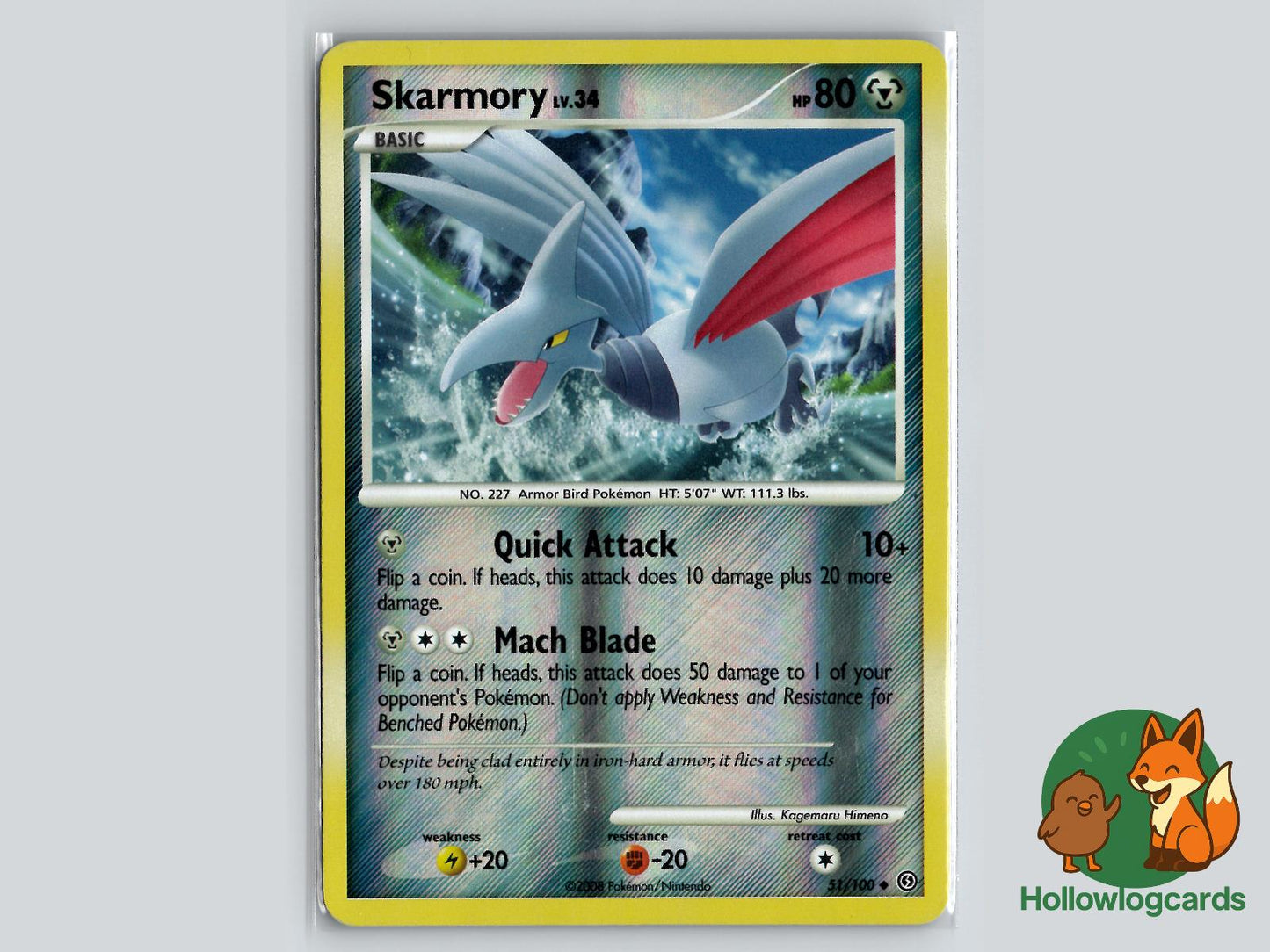 Skarmory (51/100) - Stormfront Pokémon Card