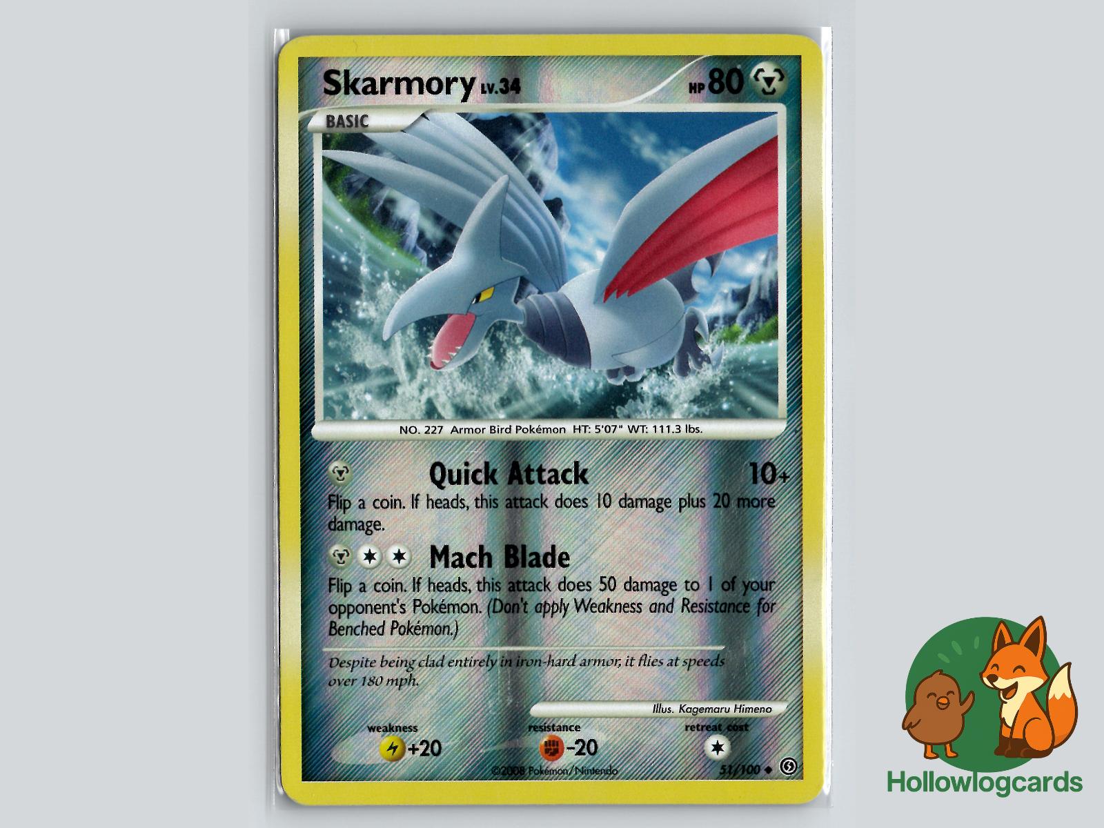 Skarmory (51/100) - Stormfront Pokémon Card