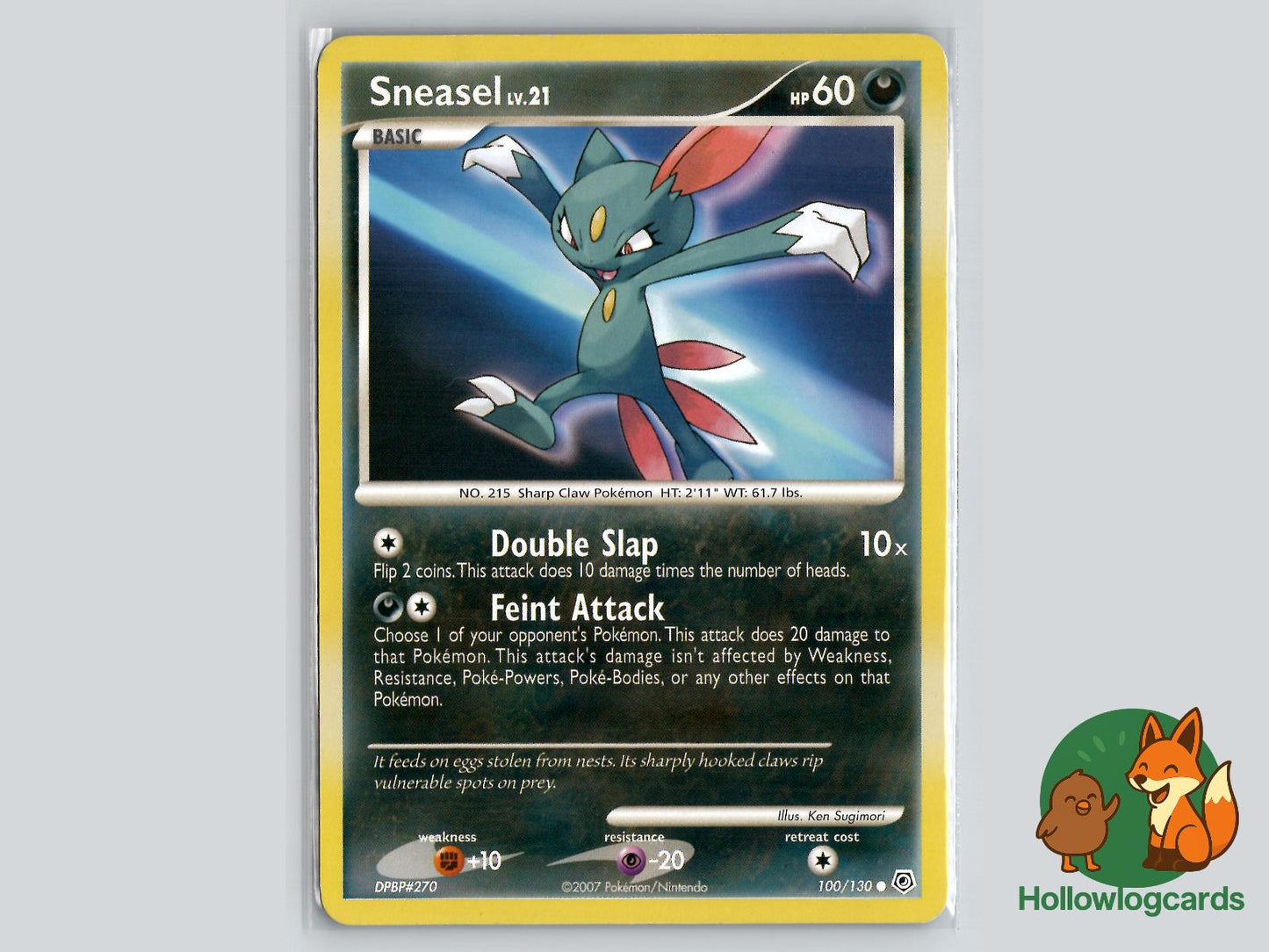 Sneasel (100/130) - Diamond & Pearl Pokémon Card