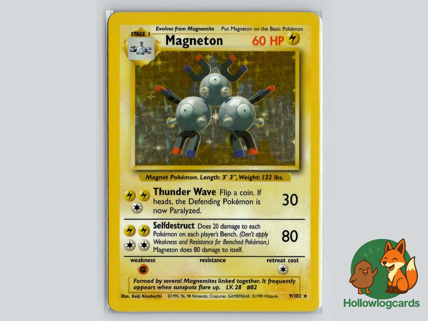 Magneton (9/102) - Base Pokémon Card
