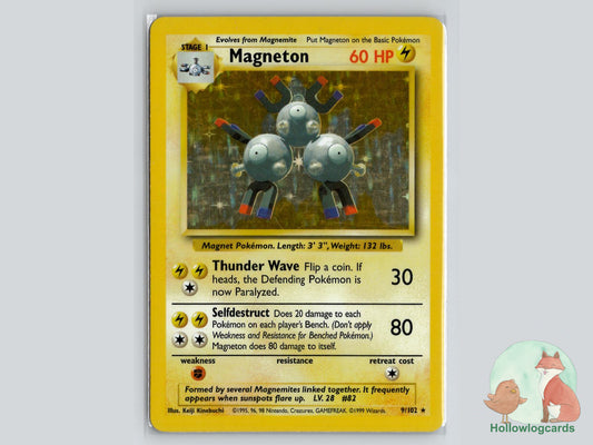 Magneton (9/102) - Base Pokémon Card