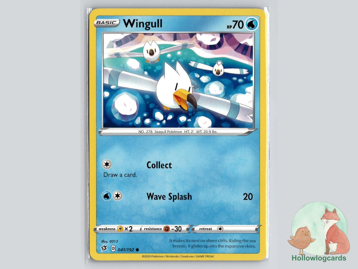 Wingull (041/192) - Rebel Clash Pokémon Card