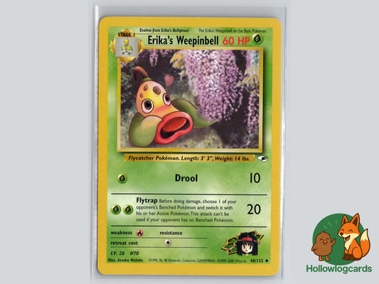 Erika's Weepinbell (48/132) - Gym Heroes Pokémon Card