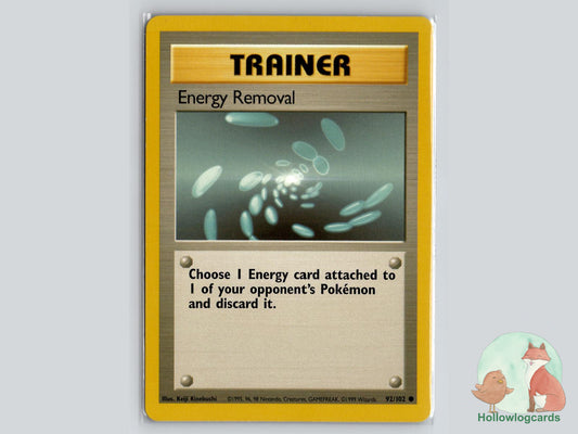 Energy Removal (92/102) - Base Pokémon Card