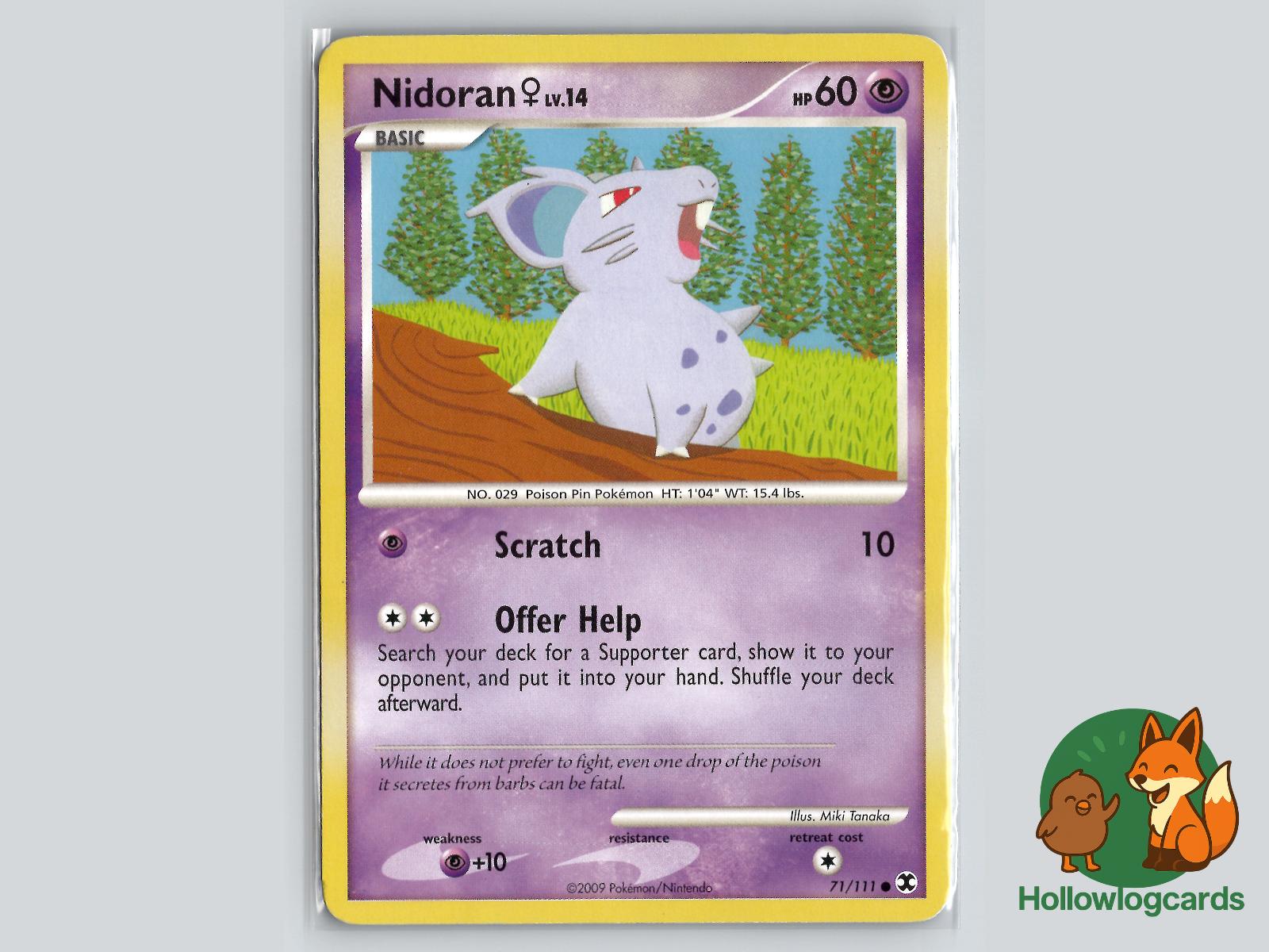 Nidoran F (71/111) - Rising Rivals Pokémon Card
