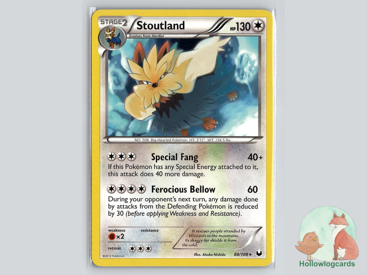 Stoutland (88/108) - Dark Explorers Pokémon Card