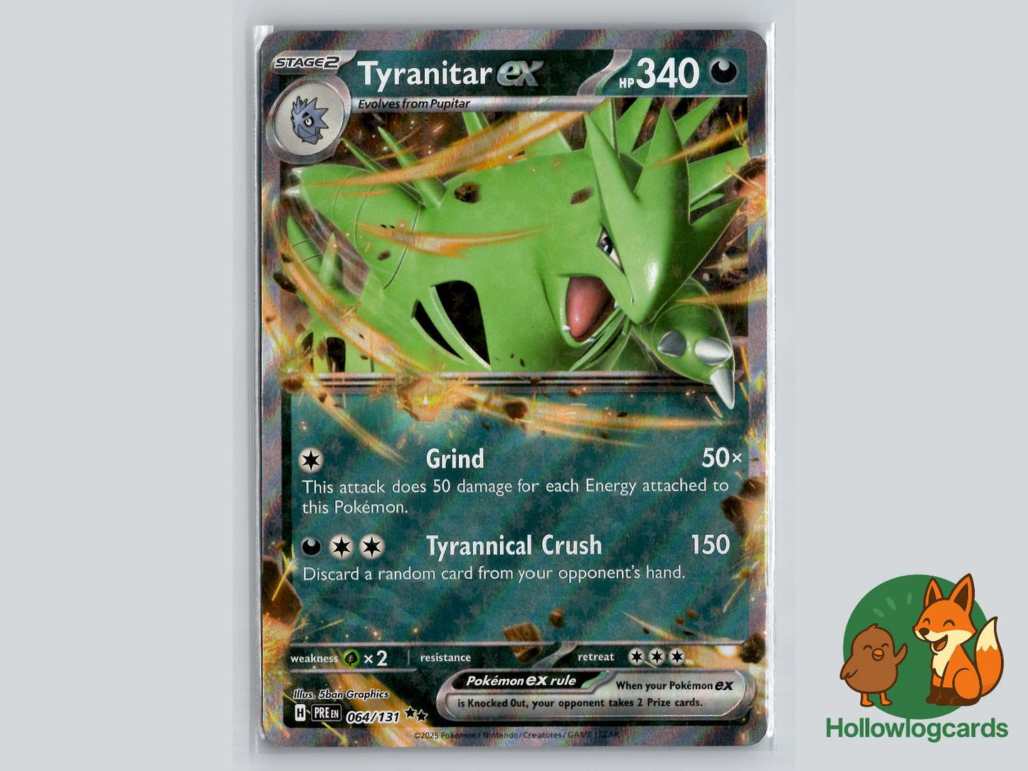 Tyranitar ex (064/131) - Prismatic Evolutions Pokémon Card
