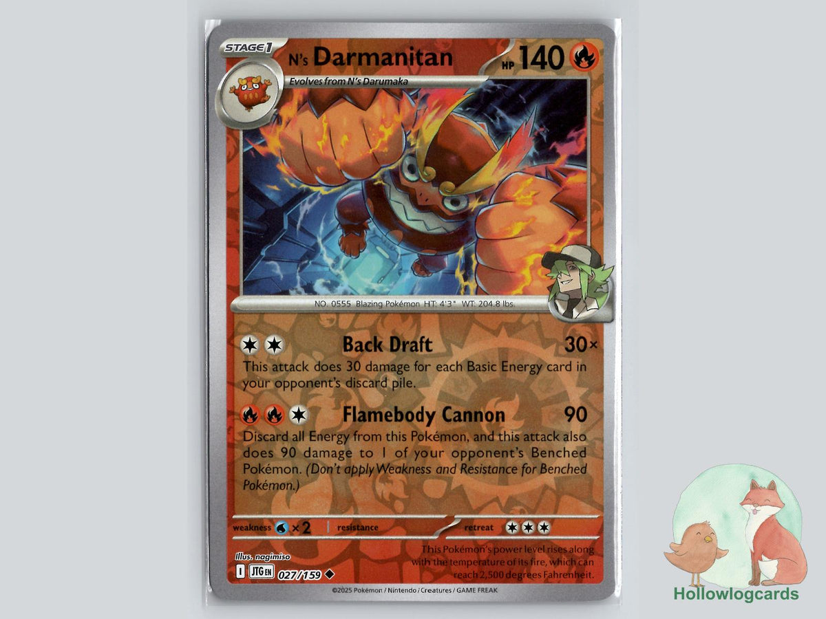 N's Darmanitan (027/159) - Journey Together Pokémon Card